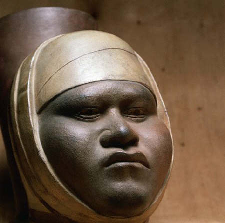 Mochica Pot in the Form of a Man's Head ca. 400 A.D.
