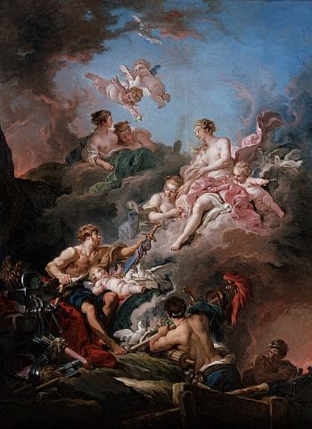 Venus at Vulcan's Forge by Francois Boucher 1769