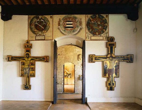 Interior View of the Palazzo del Popolo. 1288-1323 San Gimignano, Italy