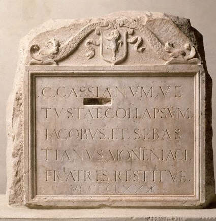 Italian Marble Plaque with Relief . 1480