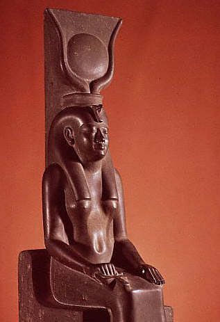 Detail of Statue of Isis Enthroned ca. 530 B.C.