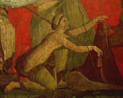 Scenes from Dionysiac Cult. Detail of the Fresco Cycle