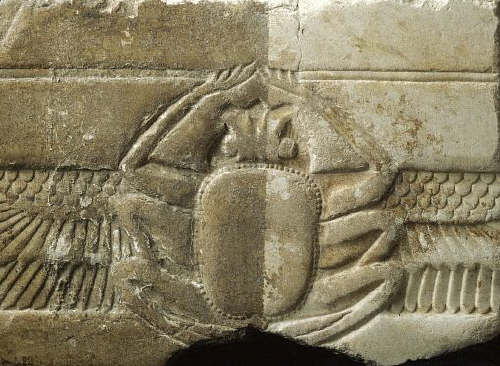 Architecture Fragment Decorated with Scarab