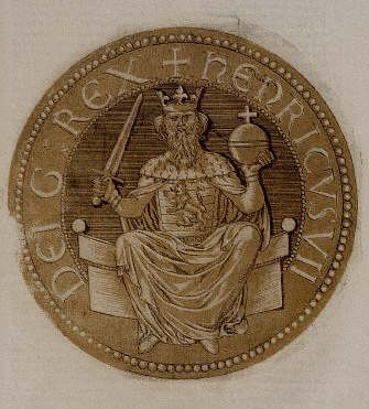 Print of Coin with Holy Roman Emperor Henry VII