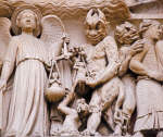 Weighing of Souls from the Sculptural Program of the Cathedral of Notre Dame, Paris ca. 1163