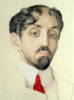 К. Сомов. Портрет М. Кузмина, 1909 г.