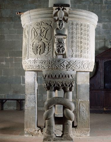 Font in Romanesque Church