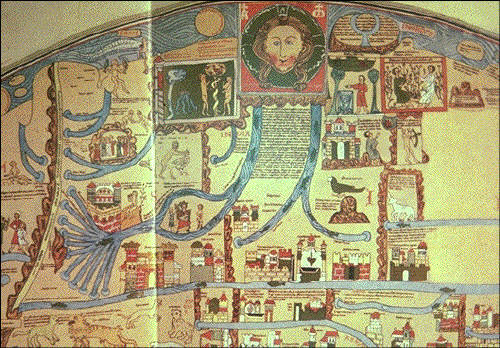 Ebstorf mappamundi, 1234, detail