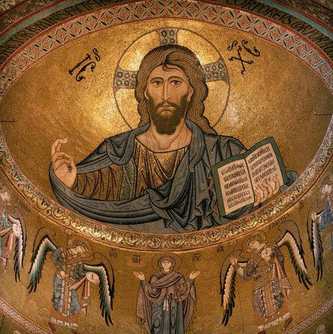 Christ as Pantocrator, Mosaic from Cefalu Cathedral