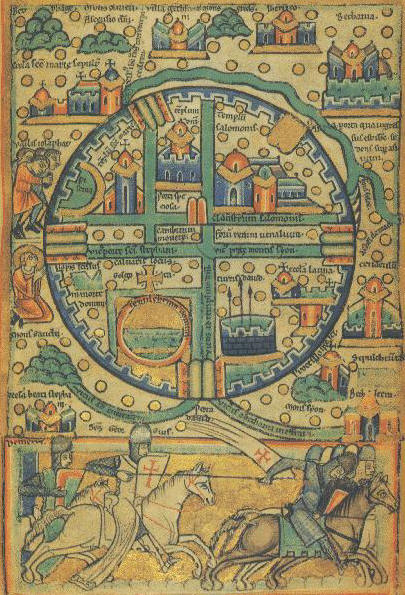 Map of Jerusalem, 12th century