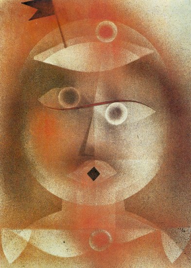 La maschera con bandierina by Paul Klee 1925