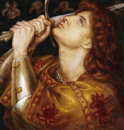 Joan of Arc by Dante Gabriel Rossetti 1864