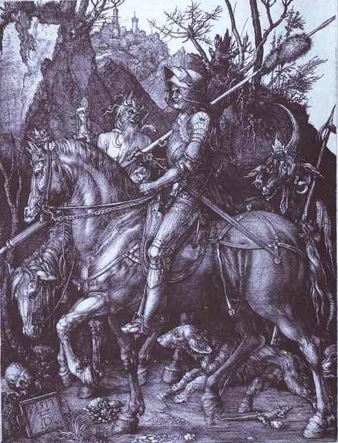 Albrecht Durer. Knight, Death and the Devil. 1513