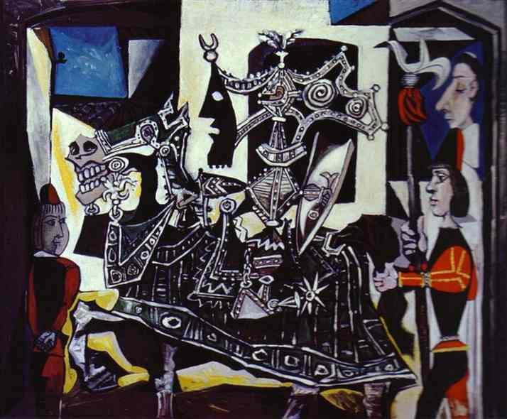 Knight, Page and Monk by P. Picasso. 1951