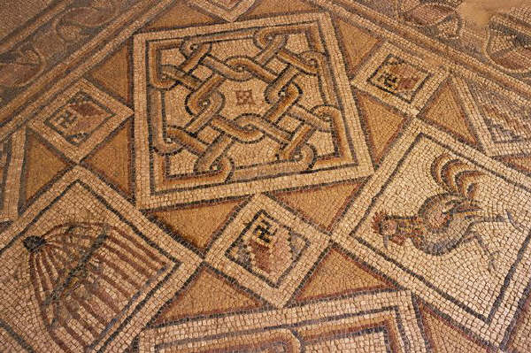 Floor Mosaic from Twal Family Chapel in Madaba Museum 6th с