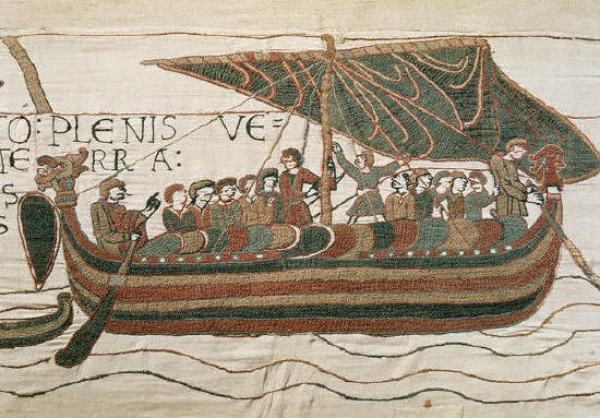 Harold II at Sea from The Bayeux Tapestry