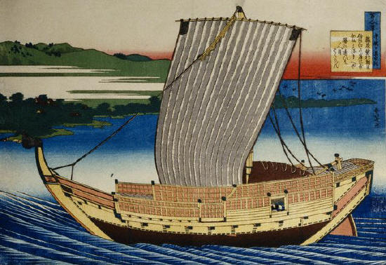 Japanese Warship by Katsushika Hokusai