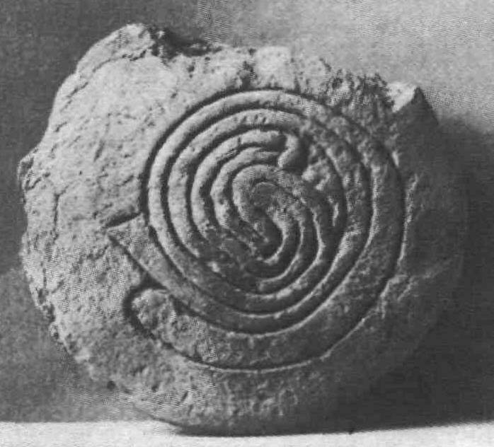 Спираль, глиняная табличка