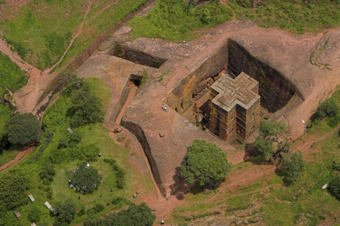 The Church of St. George, in Lalibela