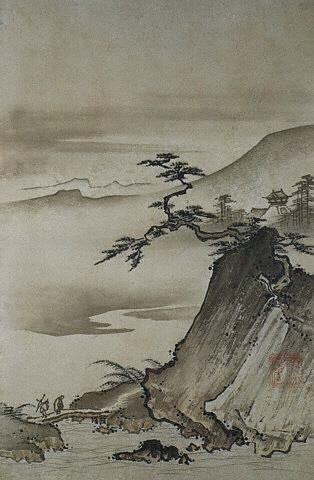 from Eight Views of the Xiao and Xiang Rivers by Shokei 15th с