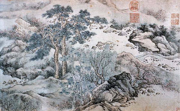 Landscape of the Four Seasons by Shen Shih-ch'ing