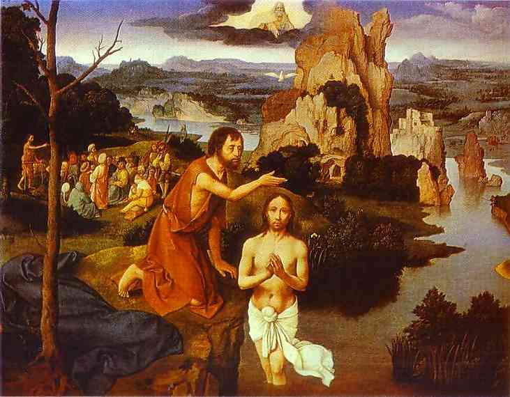 Joahim Patinir. The Baptism of Christ. 1515