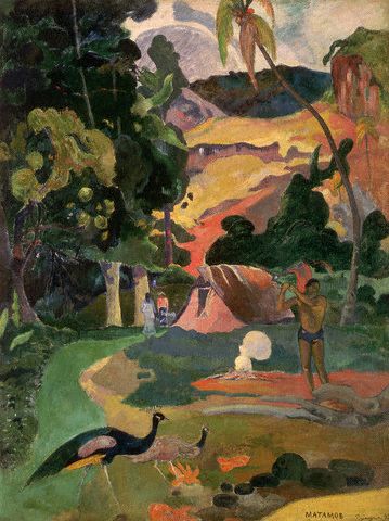 Landscape With Peacocks by Paul Gauguin 1892