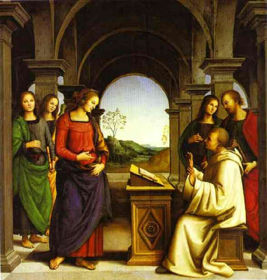 Pietro Perugino. The Vision of St. Bernard. 1489