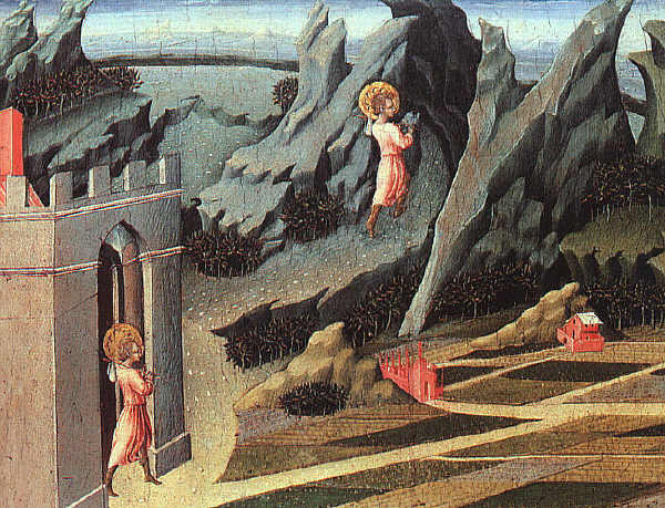   , St. John the Baptist Retiring to the Desert, 1454