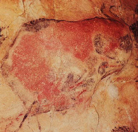Cave Painting of an Animal at Altamira