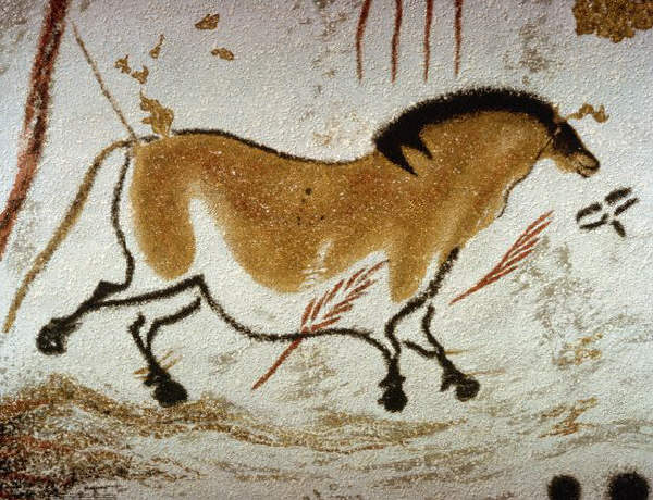 "Chinese Horse"  Paleolithic Cave Painting at Lascaux
