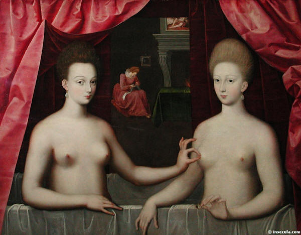 Gabrielle d'Estree and the Duchesse de Villars
