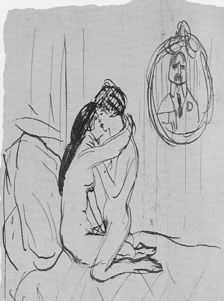 Pablo Picasso. Two women on a bed