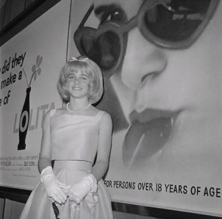 Sue Lyon, 15, who plays the title role in the film Lolita