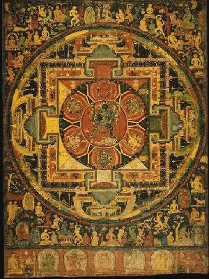 Мандала Парамасукха-Шакрасамвара, ок. 1100, Непал