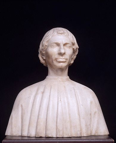 Niccolo Machiavelli by Antonio del Pollaiolo . 1465