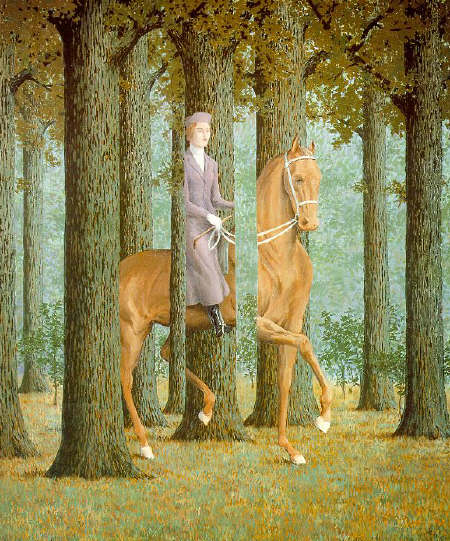 The Blank Check by Rene Magritte, 1965