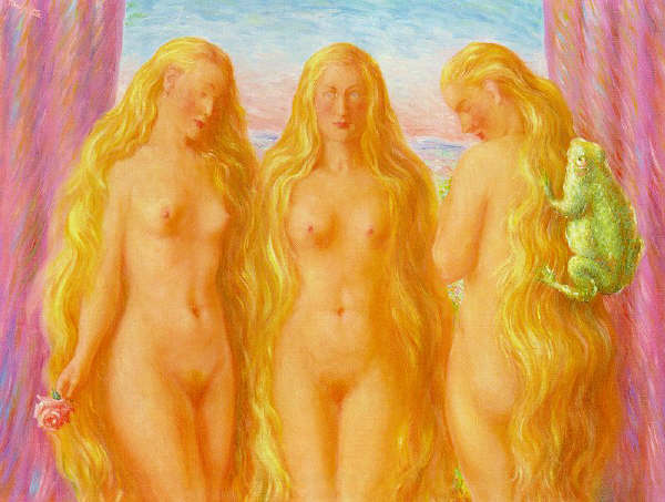 The Sea of Flames by Rene Magritte, 1945-46