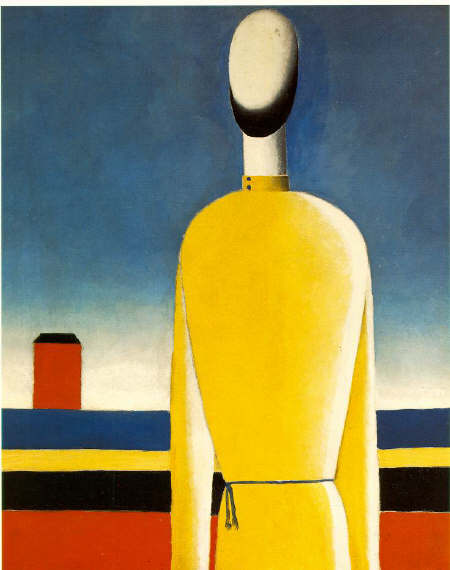 Half-Figure in a Yellow Shirt by K. Malevich 1928-32