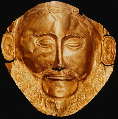 Gold Mask of Agamemnon 2nd millenium B.C.