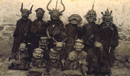 Masked Tibetan Monks 1905