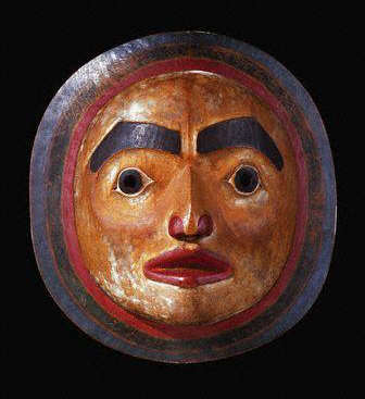 Haida Mask in the Form of a Moon Face