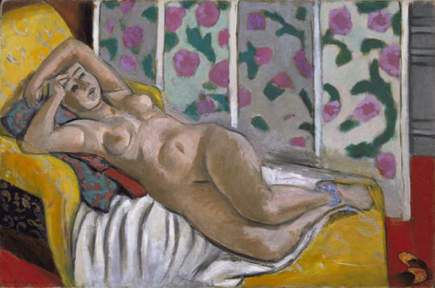 Nude on a Yellow Sofa by Henri Matisse 1926