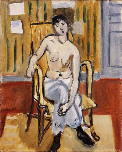 Seated Figure, Tan Room by Henri Matisse 1918