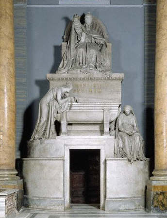 Mausoleum of Clement XIV by Antonio Canova 1783-1787