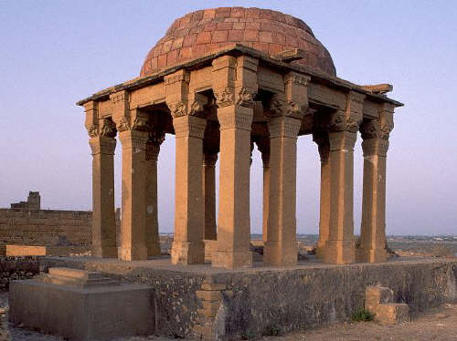 Mausoleum in the Makli Hills Necropolis, near Thatta, Sind, Pakistan