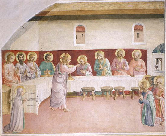 Institution of the Eucharist by Fra Angelico and Workshop ca. 1439-1445