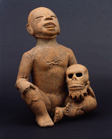 Huastec Priest Wearing the Skin of a Sacrificed Victim ca. 600-800 A.D.