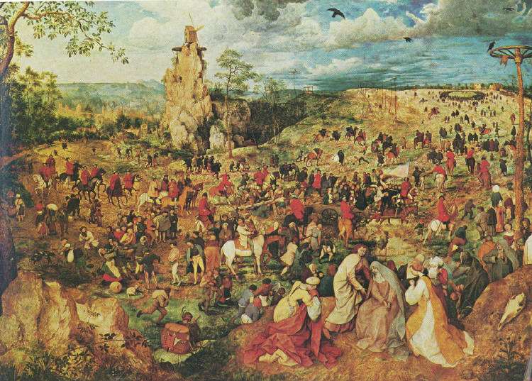 Питер Брейгель Старший,  "Несение креста"    1564 г.