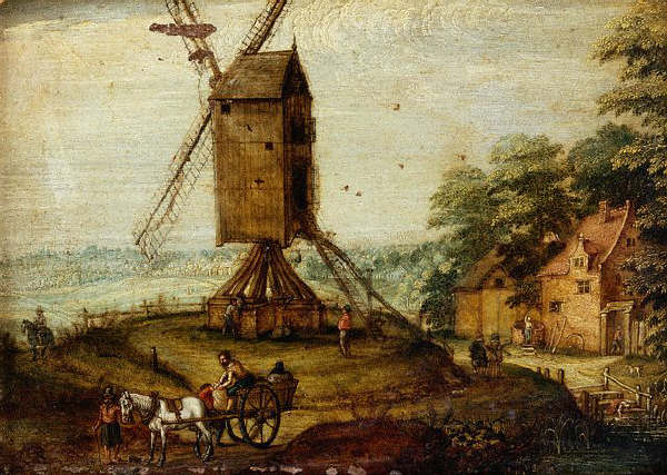 Landscape with a Windmill by Marten Ryckaert 1610